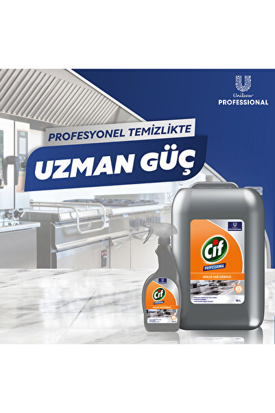 Cif Yağ Çözücü Pro Yağ Çözücü Sprey 750 ml 3 Adet