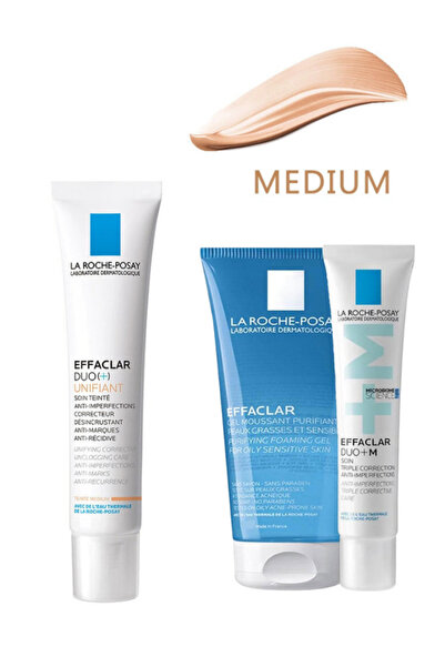 La Roche Posay Yağlı Akneli Ciltler RENKLİ Nemlendirici (MEDIUM) 40ml + Effac...