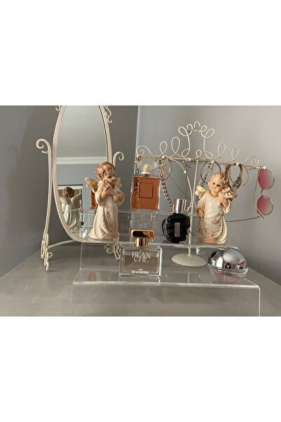 BUBİSTUDİOS Pleksi Şeffaf Merdiven Sergileme Standı 3 Basamaklı 30 Cm