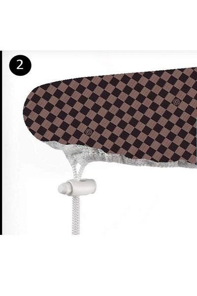 GERCELLA Дъска за гладене King XSmall (120X45 CM) кафява - плат и плат