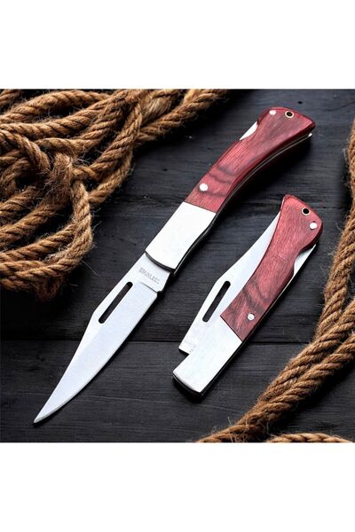 John Connely Mini Boy Paslanmaz Çelik Manuel Cep Çakı - Dede Çakı - 17.5 Cm