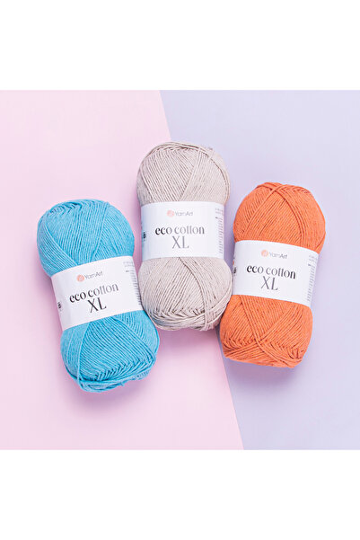 Yarnart Eco Cotton Xl - Πλεκτό Χέρι Νήμα Άμμος Μπεζ-768