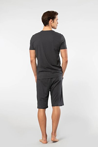 Cacharel V-Neck T-shirt and Bermuda Shorts Set - 50% Cotton 50% Modal