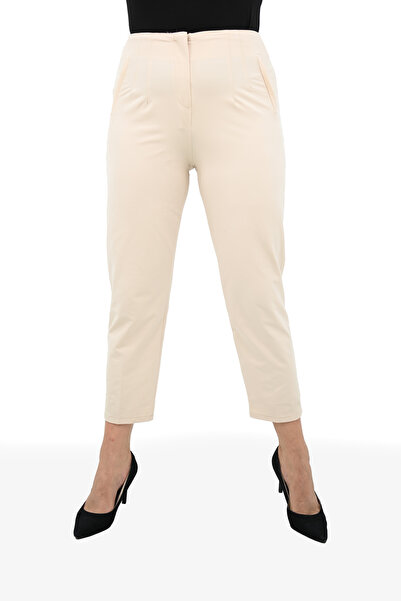 Koza Butik Women's Plus Size High Waist Classic Pants 6302-25