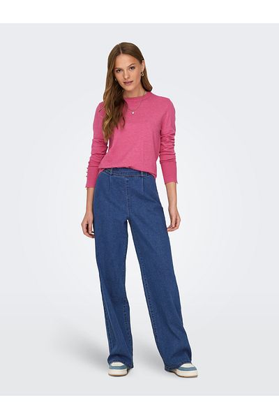 JDY Jeans mit weitem Bein JDYGEGGO Hohe Taille Gerade geschnittene Jeans