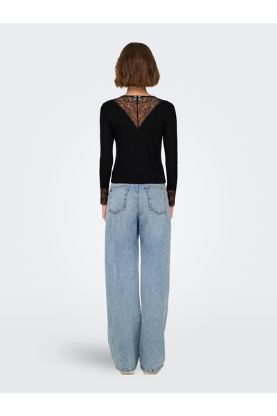 JDY Jdyroxy - Jrs Noos 15317464   Black Lace Top