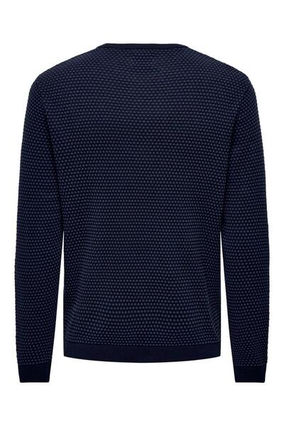 Only & Sons Onstapa Reg 12 Struc Ls Crew Knit Noos 22027602 Navy Blazer