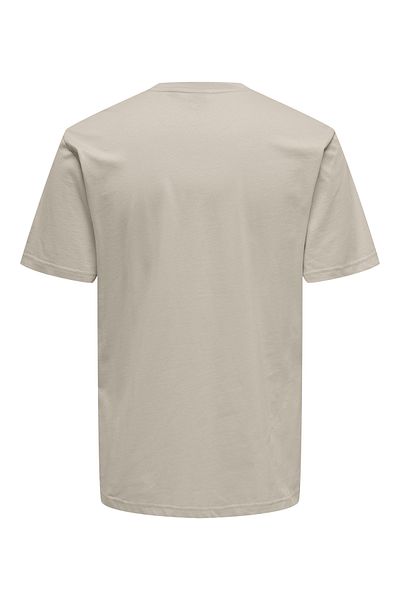 Only & Sons Onskarter Reg Ss Tee 22028713   Silver Lining