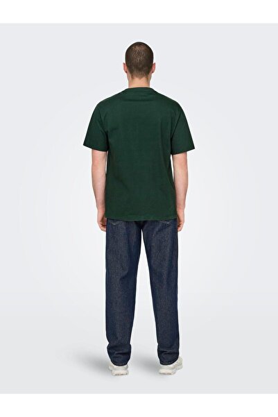 Only & Sons Onsfred Life Rlx Ss Tee - Noos 22022532   Darkest Spruce