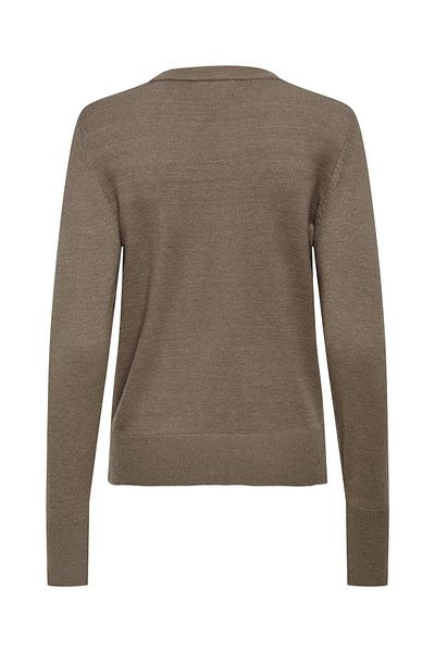 JDY Jdymalou L/S on Button Pullover Knt Noos 15312026   Walnut