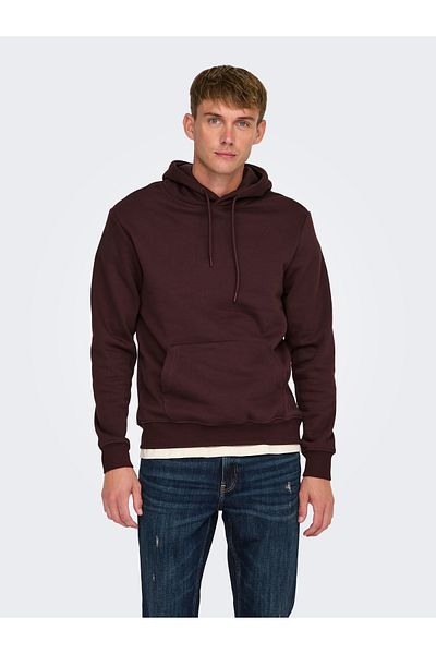Only & Sons Onsconnor Reg Sweat Hoodie Fudge Noos 22029225