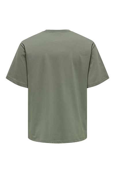 Only & Sons Castor Gray Unscored Rlx Print Ss Tee - Noos 22030925