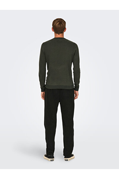Only & Sons Onstapa Reg 12 Struc Ls Crew Knit Noos 22027602 Rosin