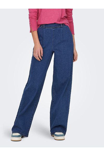 JDY Jeans mit weitem Bein JDYGEGGO Hohe Taille Gerade geschnittene Jeans
