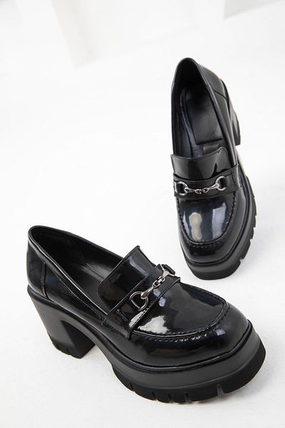 SOHO Lackleder Schwarz Damen Freizeitschuhe - 19958