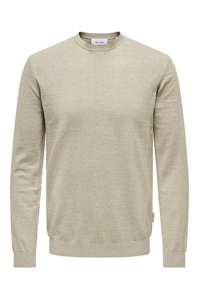 Only & Sons Onsloui Reg 12 Mel Crew Knit Noos 22029951   Πλιγούρι βρώμης
