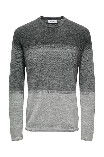 Only & Sons Onsfelix Reg 12 Crew Knit Noos 22029042 Light Grey Melange