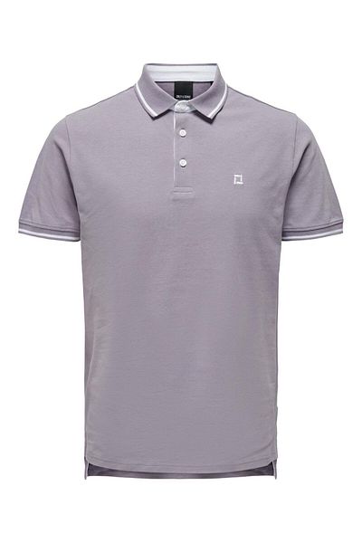 Only & Sons Onsfletcher Life Slim Fit Polo Noos - 22024827   Sunset Red