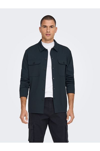 Only & Sons Onsnewkodyl Regular Fit Doppeltaschenhemd Herrenhemd 22021279