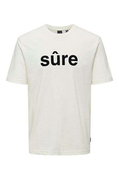 Only & Sons Off-white Men's T-shirt - 22028713 Onskarter Reg Ss Tee