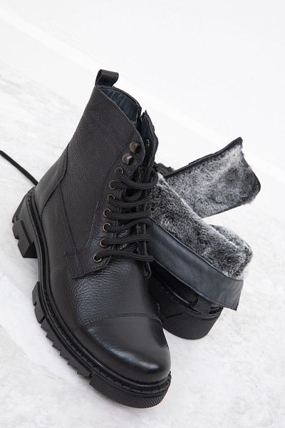 SOHO Black Genuine Leather Men's Boots & Booties 19864