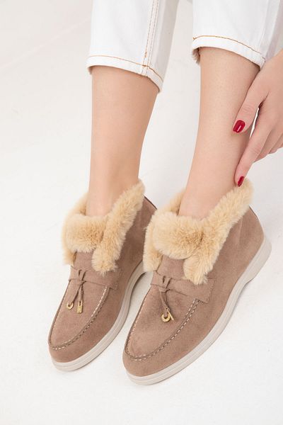SOHO Γυναικείες μπότες Mink Suede - 19966 Model Bootie