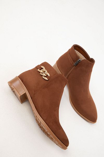 SOHO Tan Suede Women's Boots & Booties 16536