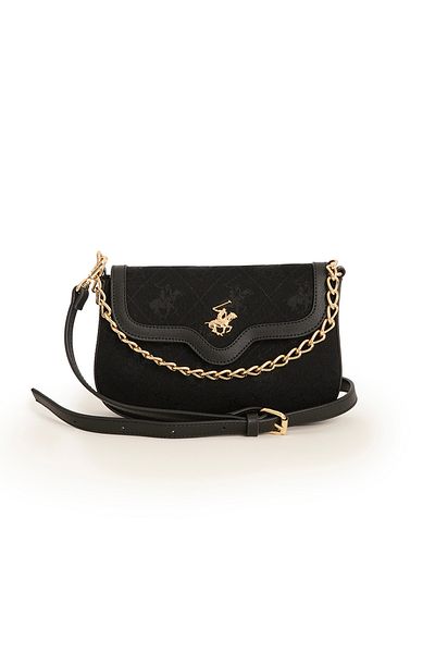 Beverly Hills Polo Club حقيبة كتف نسائية سوداء - موديل 05BHPC8039