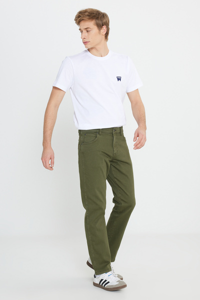 WRANGLER slim fit Pantaloni elastici pentru bărbați, cu talie normală, cu pic...