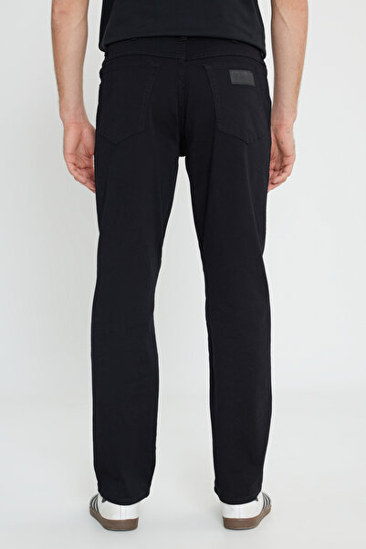 WRANGLER High Waist Stretch Black Jeans - Straight Fit Texas Authentic Men's Jeans