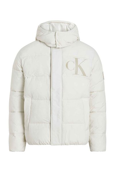 Calvin Klein Ανδρικό τζιν κρεμ παλτό - J30J 326104 YBI ESSENTIALS, Μη κάτω