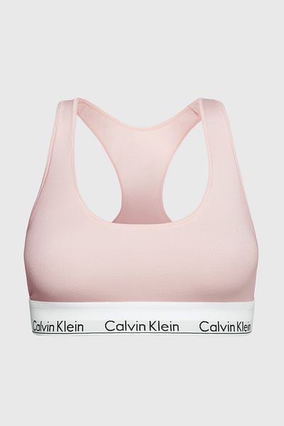 Calvin Klein Dámská sportovní podprsenka s logem a elastickým páskem Růžová vhodná pro každodenní použití F3785e-2nt