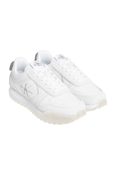 Calvin Klein Δερμάτινο και Suede Logo Sneaker - YW0YW 0093401 W ΠΑΠΟΥΤΣΙΑ