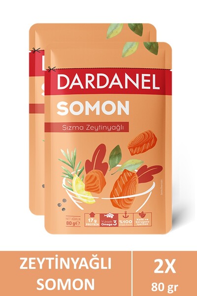 Dardanel Somon Poşet 80gr Zeytinyağlı x 2 li paket