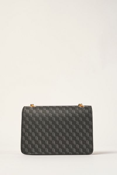Ted Baker Černá dórská taška přes rameno bageta s monogramem 240713