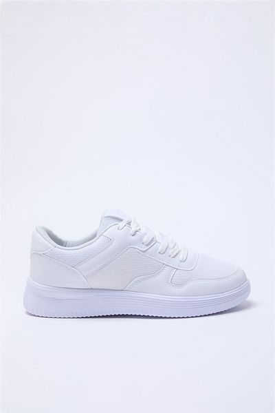 TRENDYOL SHOES Férfi tornacipő - fehér fűzős Takaw25sn00034