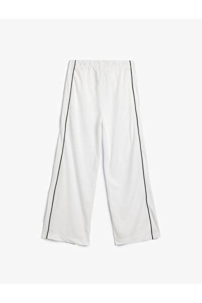 Koton Basic Bol Paça Pantolon Beli Lastikli Şerit Detaylı