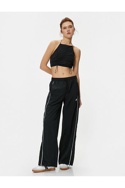 Koton Crop Parachute Top Halter Collar Stopper Detailed