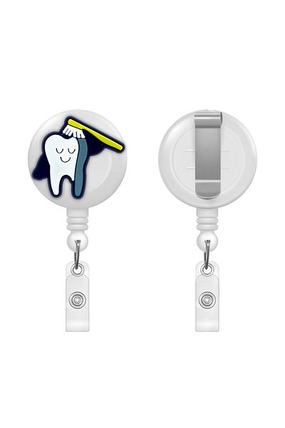 PABALAS Tooth and Toothbrush Figured Yoyo Card Holder Collar Lanyard Holder