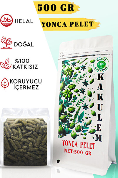 Kakulem SERTİFİKALI Tavşan Hamster Kemirgen Yonca Pelet Yem 500 GR