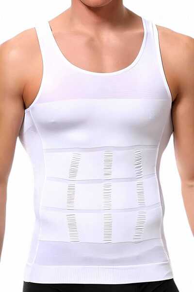 Tezzgelsin Чоловічий корсет для формування фігури, підтягуючий живіт і груди, дихаючий, 6 штук