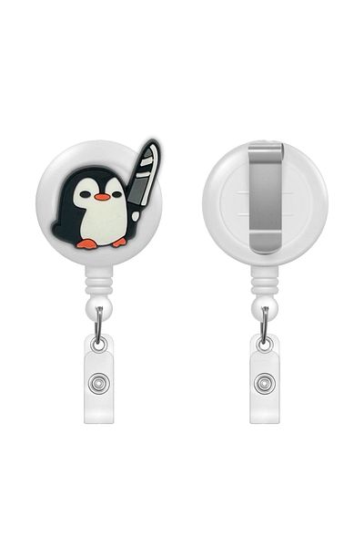 PABALAS Troublesome (Bad) Penguin Figured Yoyo Card Holder Collar Lanyard Holder