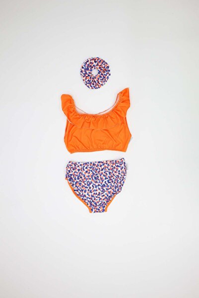 rg kidsstore Teen Girls Uv Protection Quick Dry Swimsuit Set and Hair Clip_Rg3339