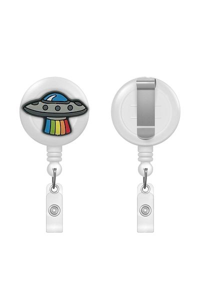 PABALAS Yoyo Card Holder Collar Lanyard Holder with Space Shuttle Figure