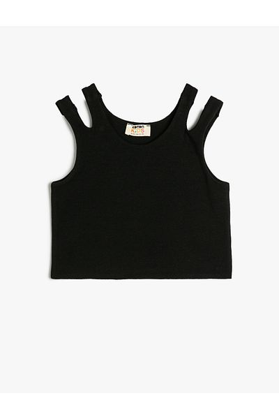 Koton Crop Athlete Doppelgurt Baumwolle
