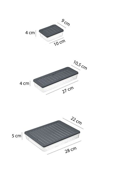 KRM HOME 18 Pieces Microwave Compatible Storage Container - 2X2500Ml, 4X1000Ml, 12X250Ml