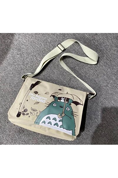 Köstebek Μπεζ My Neighbor Totoro 3 Compartment Messenger Bag