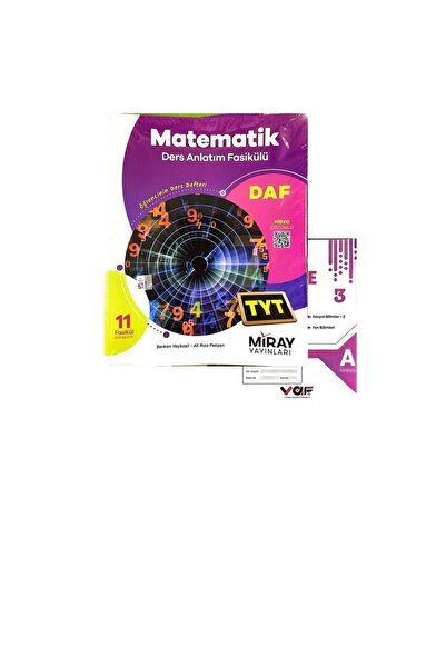 Miray Yayınları MİRAY YAYINLARI TYT MATEMATİK DAF-YENİ-(AYDIN YAYINLARI DENEM...