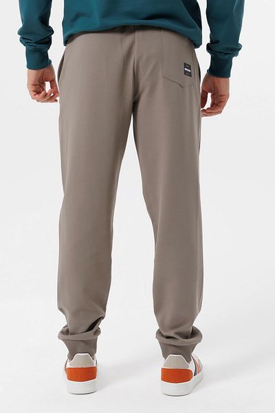 Escetic Αθλητικό ανδρικό αθλητικό παντελόνι 4 Seasons Doubleface Light Khaki - Άνετο κανονικό παντελόνι B1575