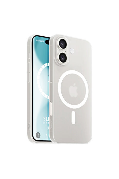 Buff iPhone 16 MagSafe Slimfy Kılıf - Beyaz